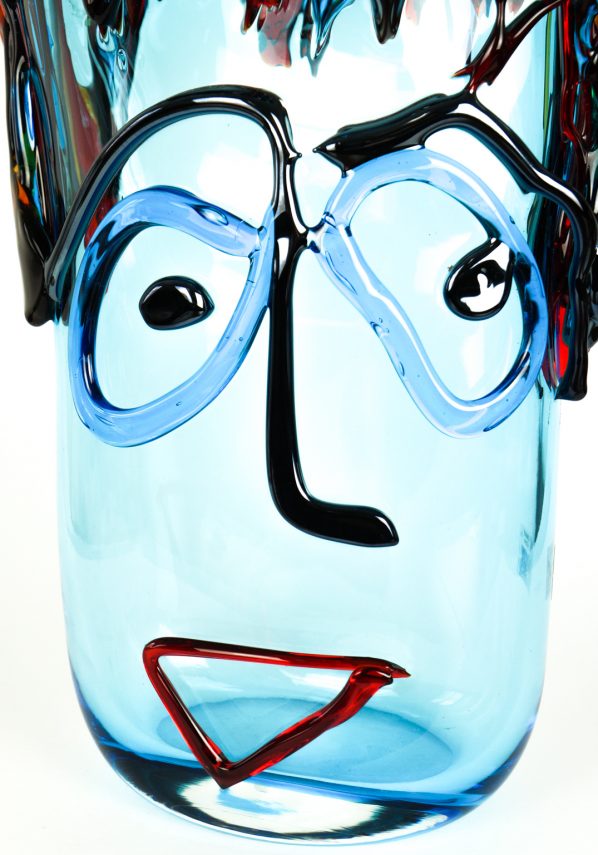 Vase Tribute To Pablo Picasso Aquamarine