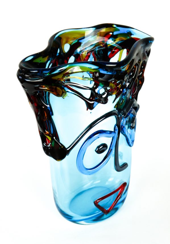 Vase Tribute To Pablo Picasso Aquamarine