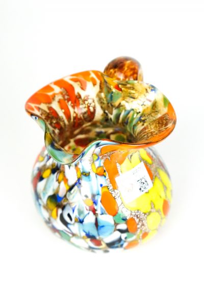Jug In Murano Blown Glass Amber Fantasy