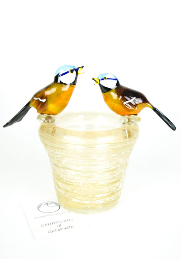 Nest With 2 Birds - Gardellini - Murano Glass