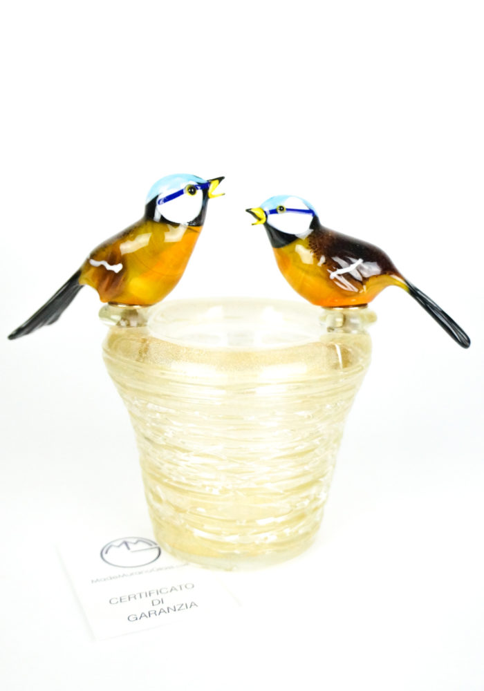 Nest With 2 Birds – Gardellini – Murano Glass