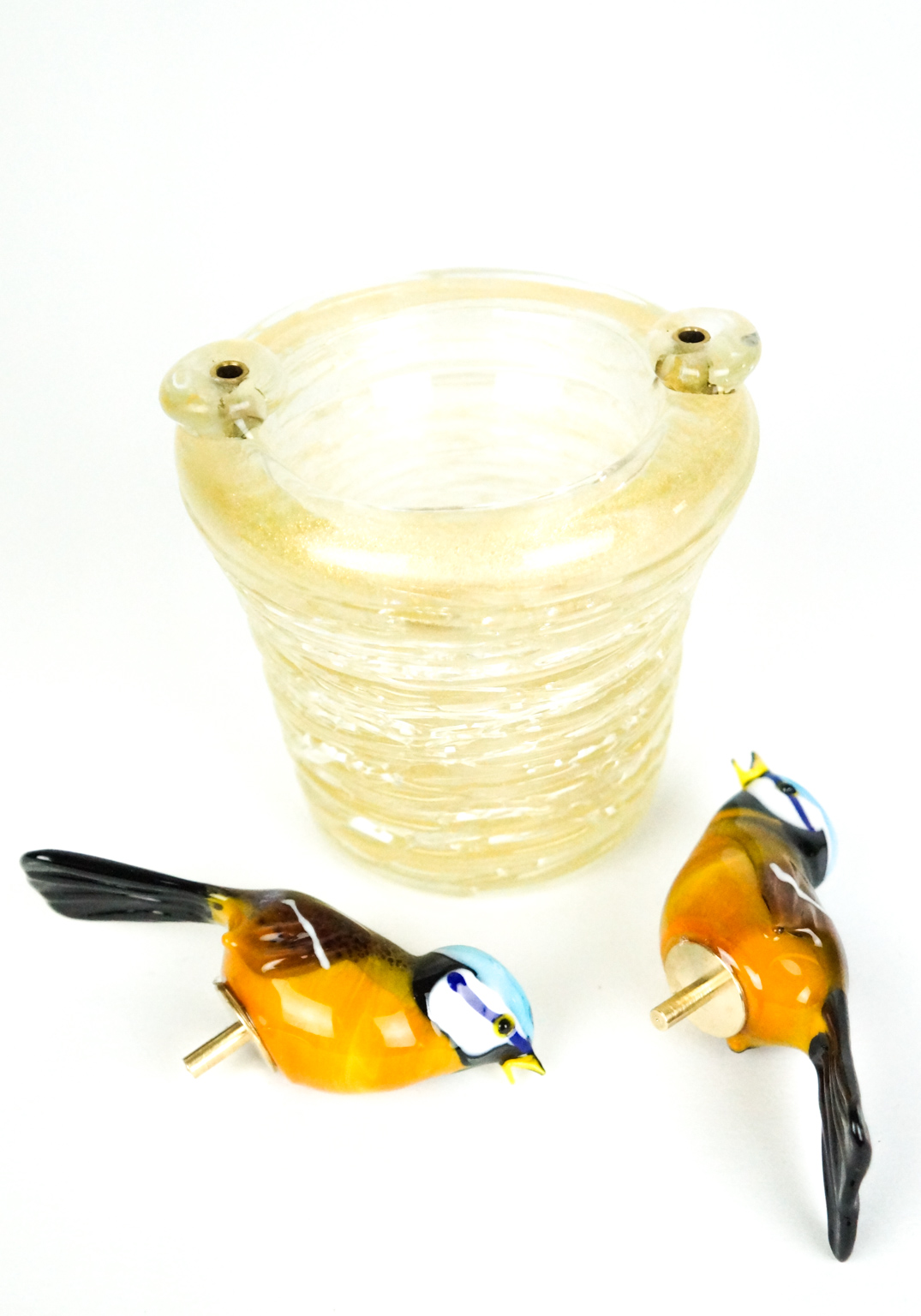Nest With 2 Birds - Gardellini - Murano Glass