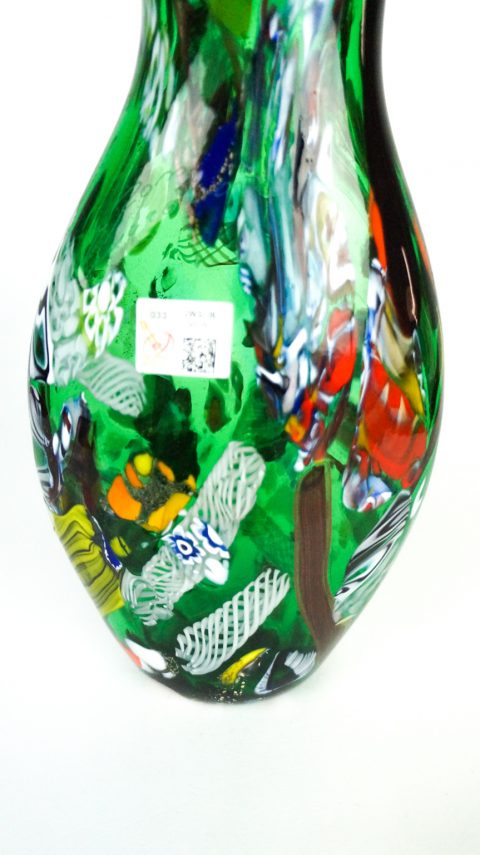 Mosyk - Vase Fantasy Green - Venetian Blown Glass