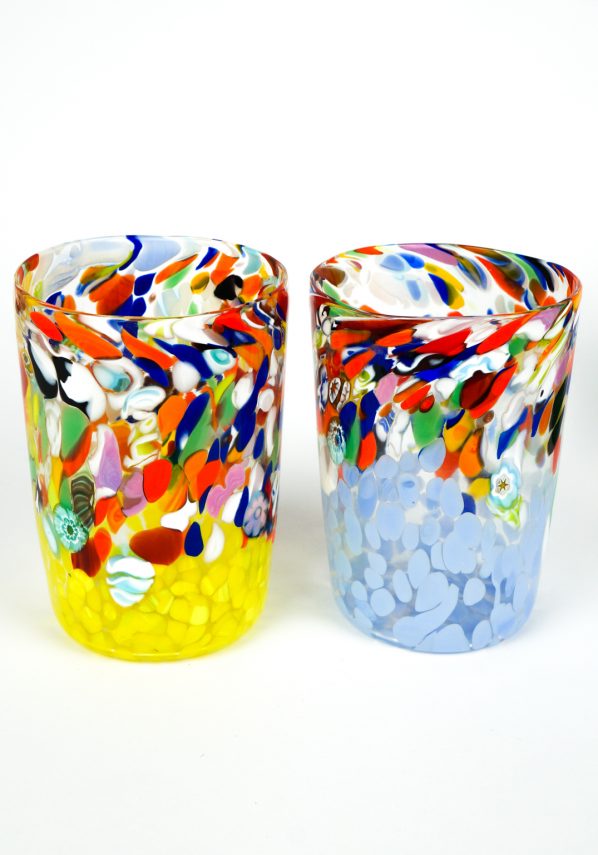 Festa - Set Of 6 Murano Drinking Glasses - Made Murano Glass