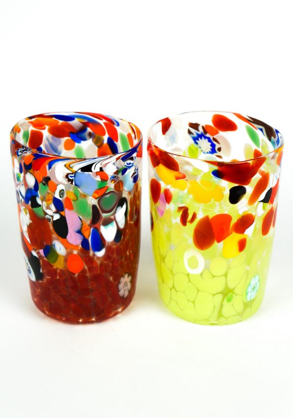 Festa - Set Of 6 Murano Drinking Glasses - Made Murano Glass