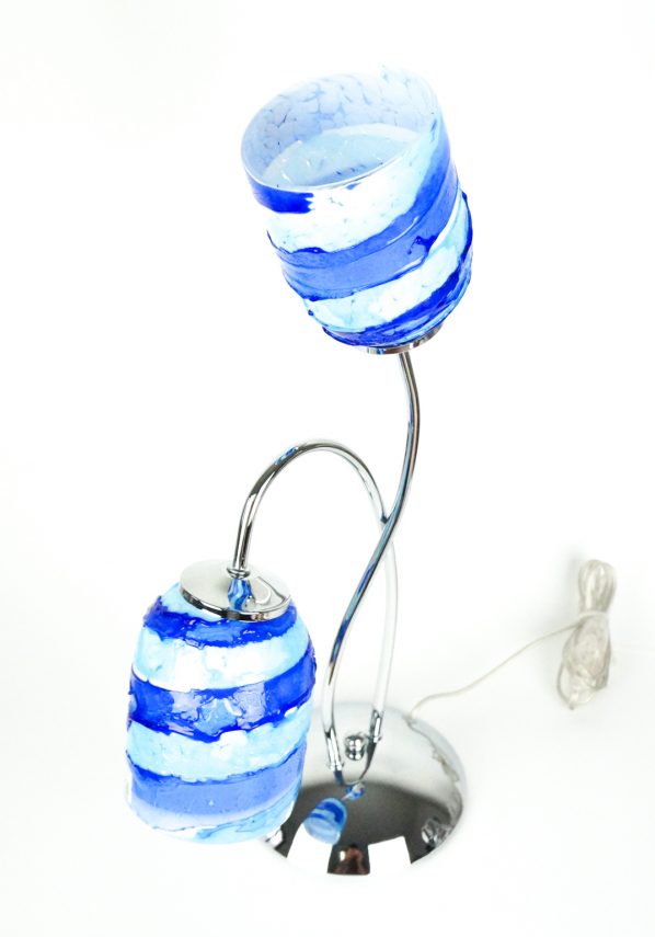 Murano Glass Table Lamps With 2 Lights