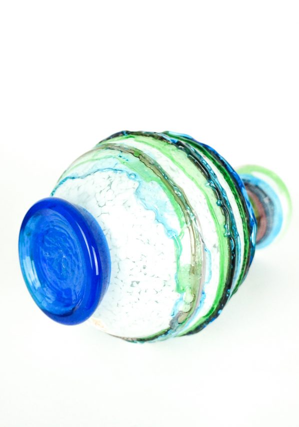 Baci - Murano Glass Vase Sbruffo Green Aquamarine