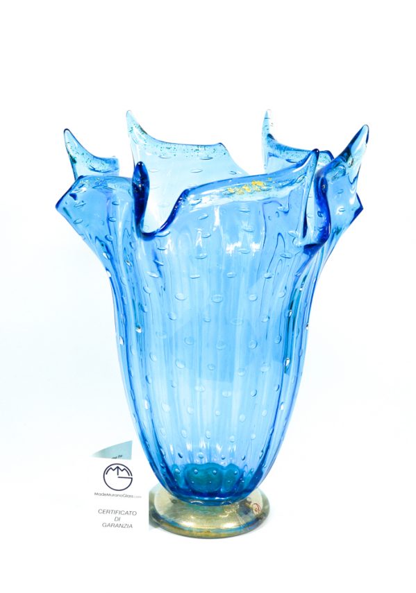 Marine - Murano Glass Vase Balloton Sea Water - Made Murano Glass