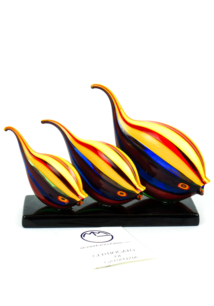 Tris Fish Tropical – Made Murano Glass