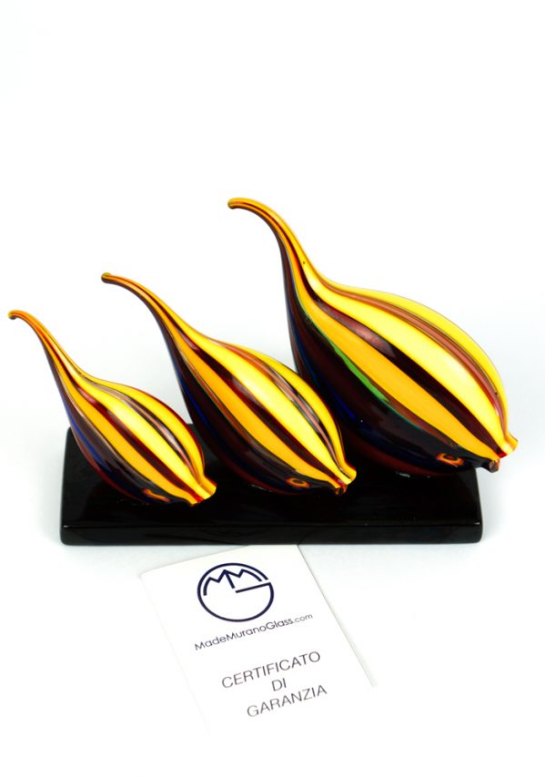 Tris Fish Tropical - Made Murano Glass
