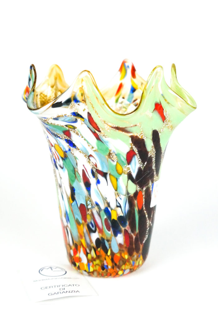 Oripo- Vase Fantasy Amber – Made Murano Glass