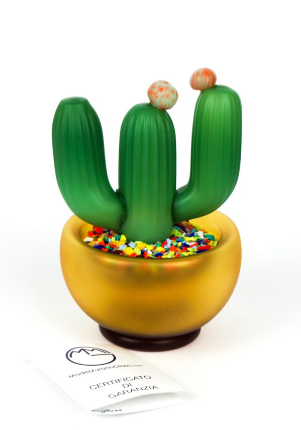 Dakhla - Plant Of Cactus - Made Murano Glass