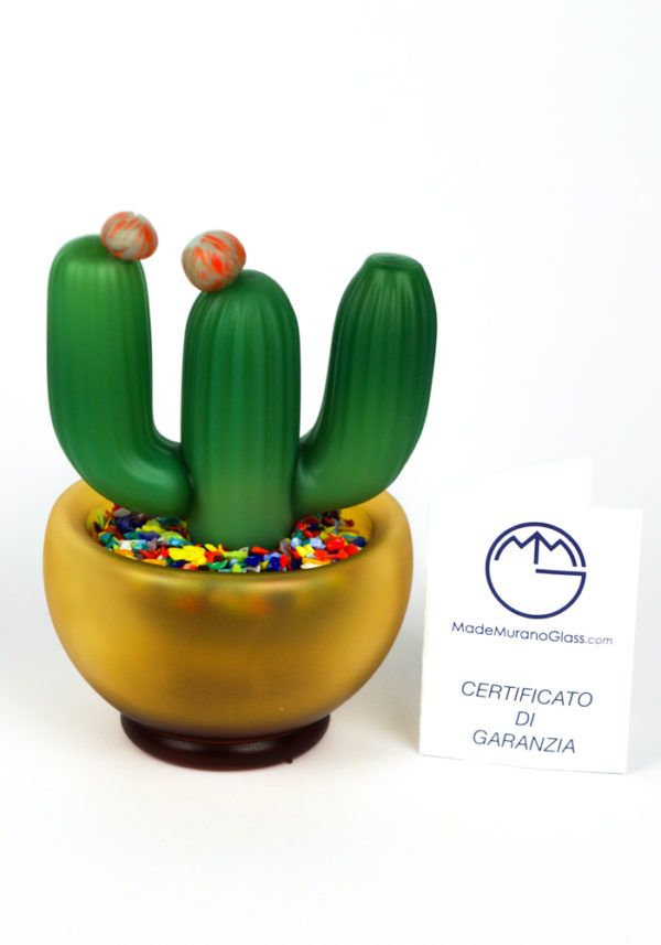 Sury - Pianta Grassa Cactus Vetro Veneziano