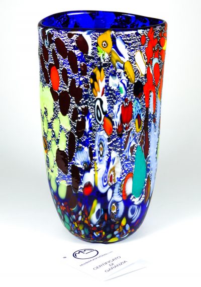 Lulu - Blue Murano Glass Vase Fantasy