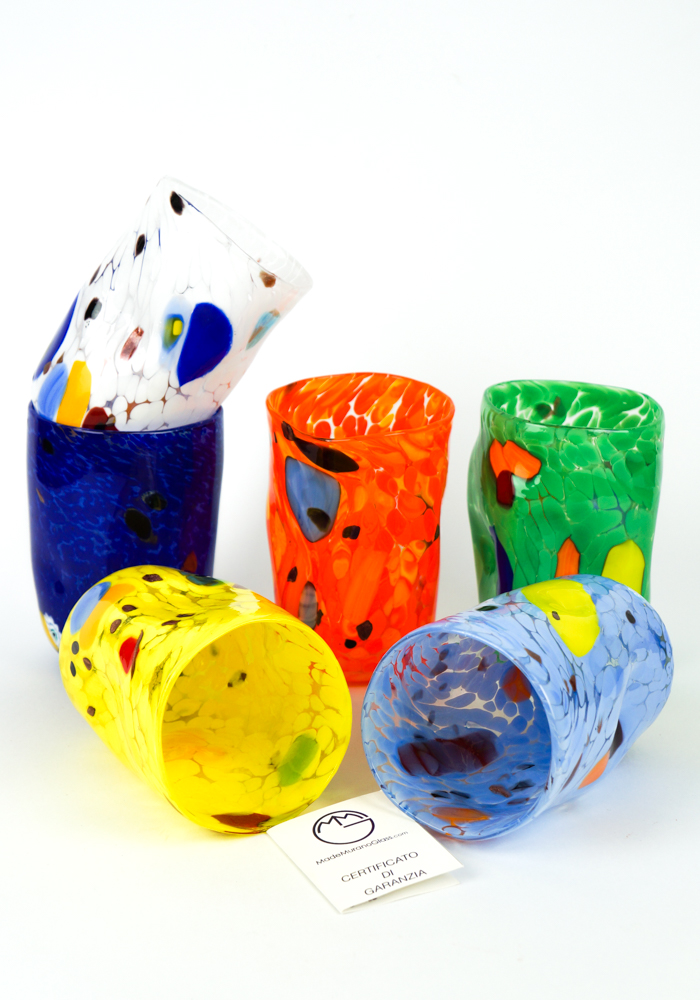 Paraiba - Set Of 6 Drinking Glasses - Mix Colors Tumbler