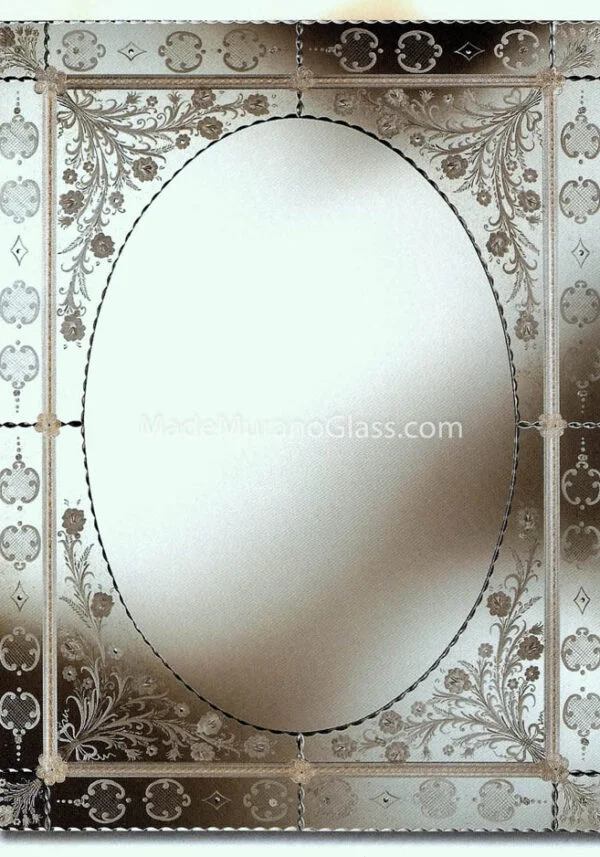 Venetian Glass Wall Mirror - Luigixvi - Murano Art