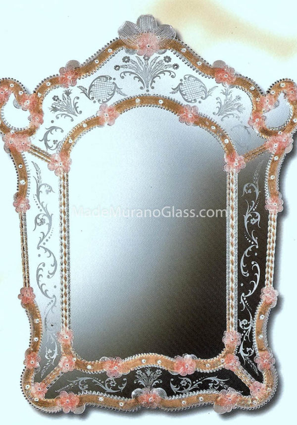 Venetian Glass Mirror - Tre Archi - Murano Glass