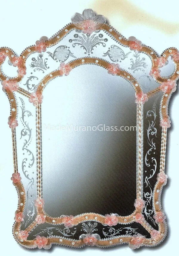 Venetian Glass Mirror - Tre Archi - Murano Glass