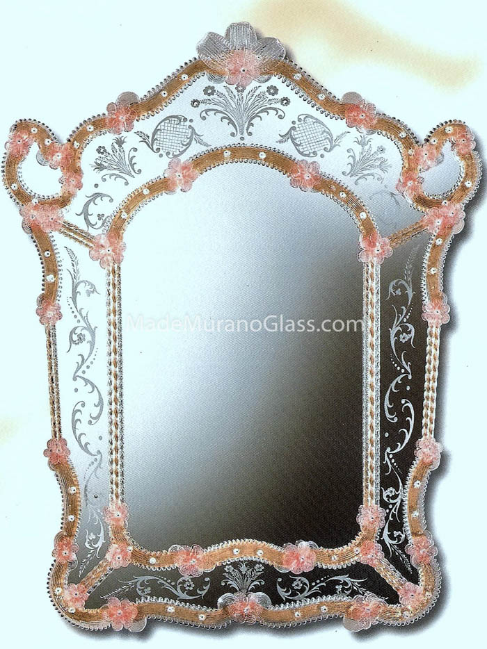 Venetian Glass Mirror - Tre Archi - Murano Glass