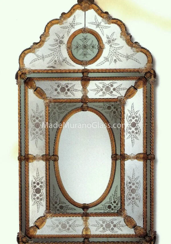 Venetian Glass Mirror - Catedral - Murano Glass