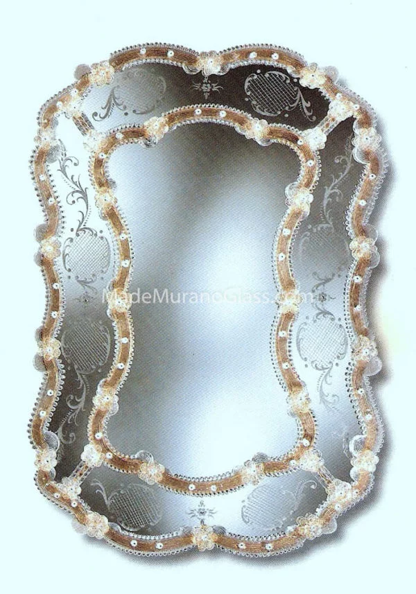 Venetian Glass Mirror - Accademia - Murano Collection