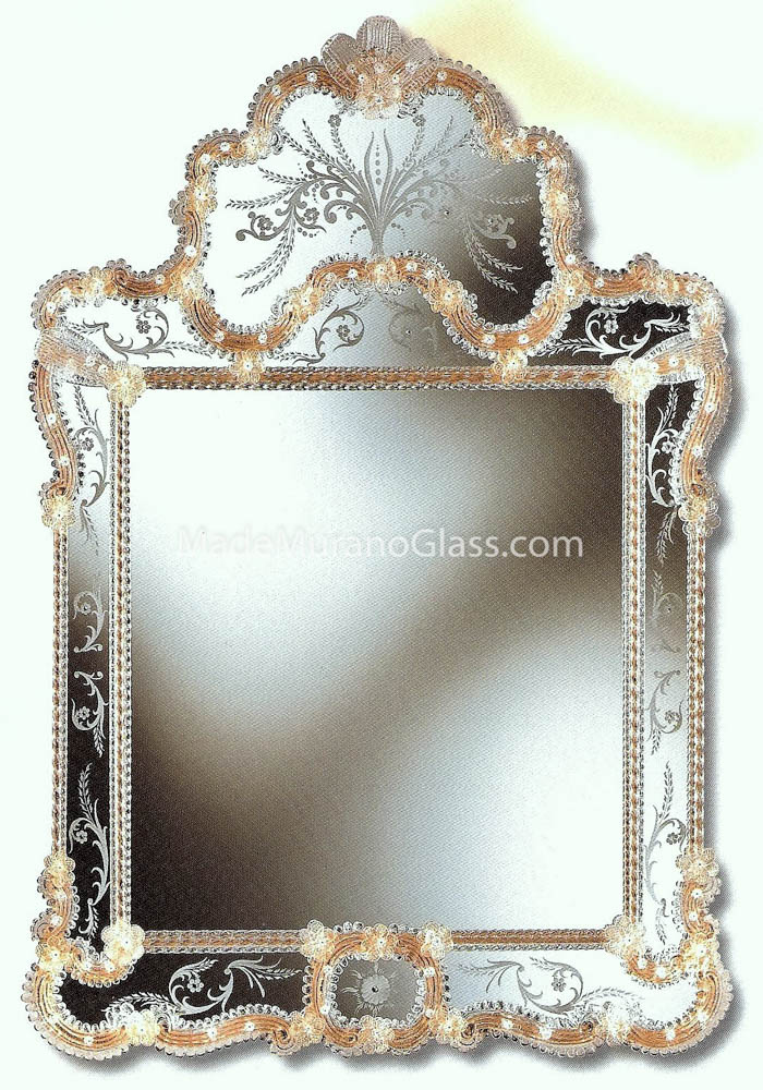 Venetian Glass Mirror – Marcuola – Murano Art Glass