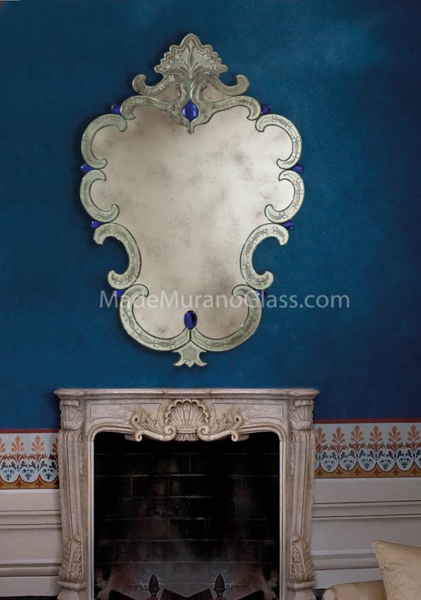 Venetian Glass Mirror - Lazzaro - Murano Art Glass