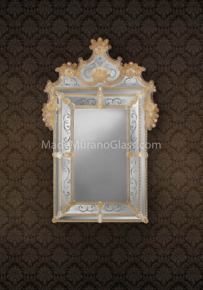 Murano Glass Mirror - Certosa - Murano Art