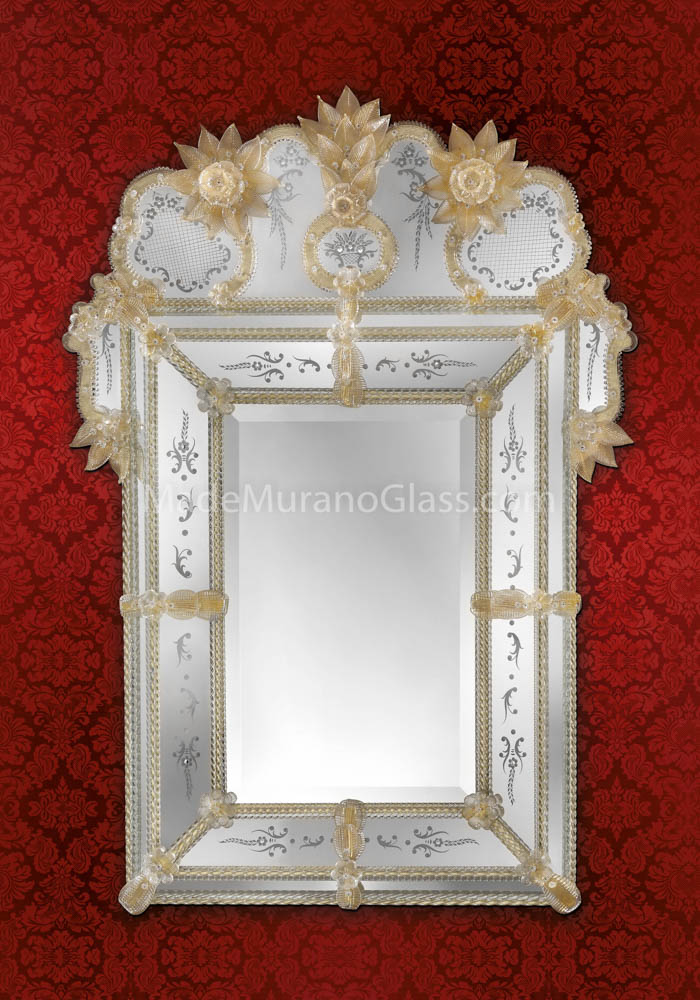 Venetian Glass Mirror - Torcello - Murano Art