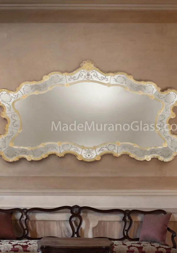 Venetian Glass Mirror - Reale - Murano Art Glass