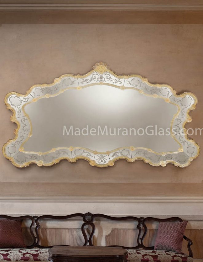 Venetian Glass Mirror - Reale - Murano Art Glass
