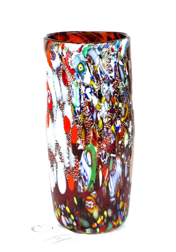 Kono - Murano Glass Vase Fantasy Red