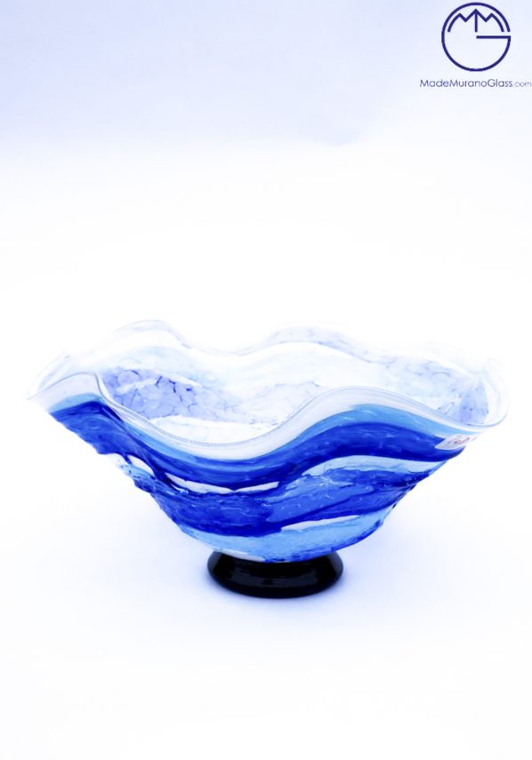 Prince - Murano Glass Bowl Sbruffi Blue