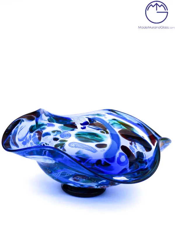 Verona - Murano Glass Bowl Fantasy Blue