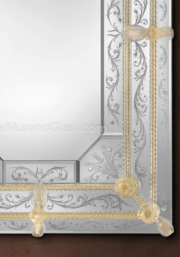Regina - Specchio In Vetro Di Murano