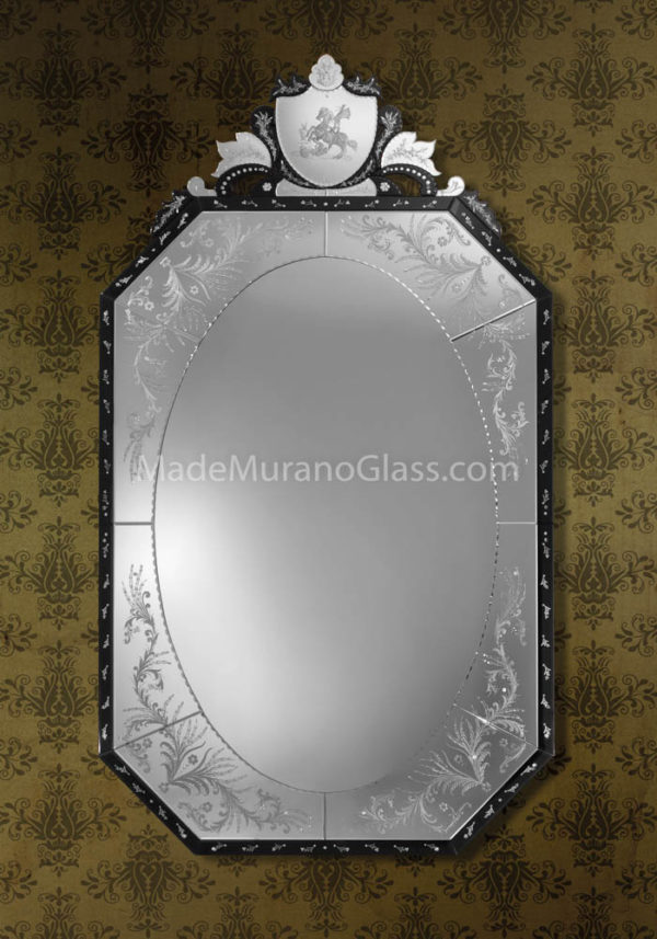 Venetian Glass Mirror - San Giorgio - Murano Glass
