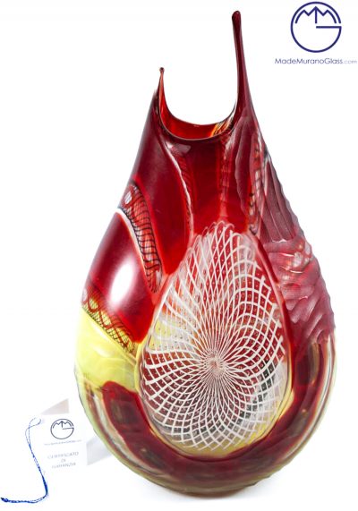 Manuela – Exclusive Venetian Glass Vase Engraved