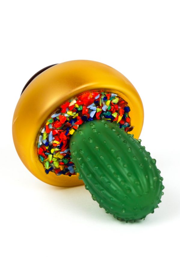 Faso - Pianta Cactus Vetro Soffiato