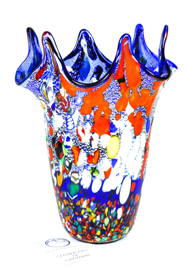 Masia - Murano Blown Vase Fantasy Blue