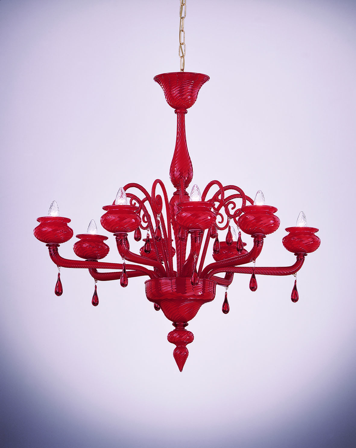 Venetian Glass Chandelier “PASHÀ” With 8 Lights – Murano Art