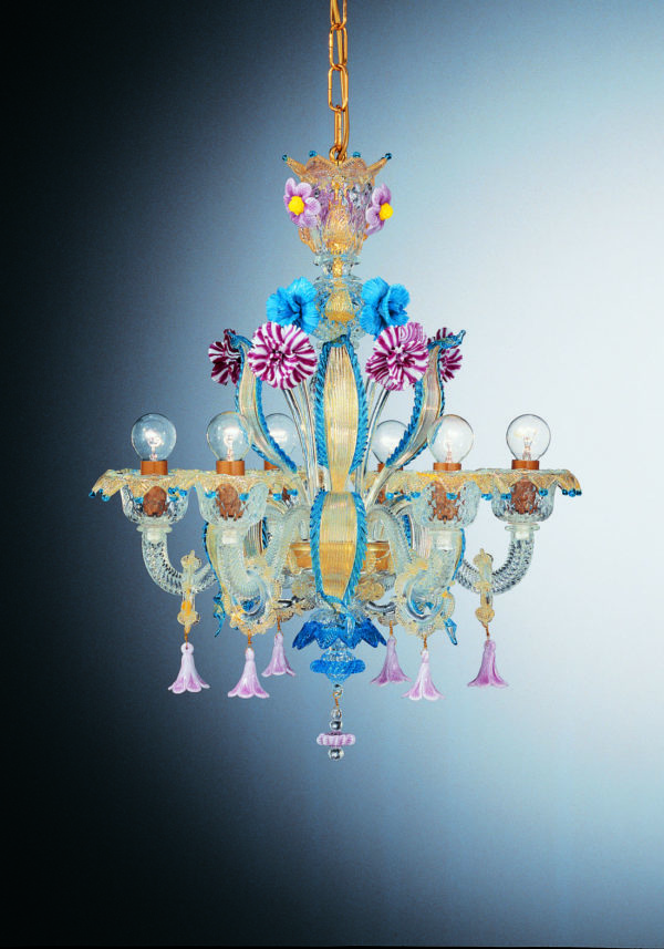 Ca' Rezzonico Chandelier "Frari" With 6 Lights