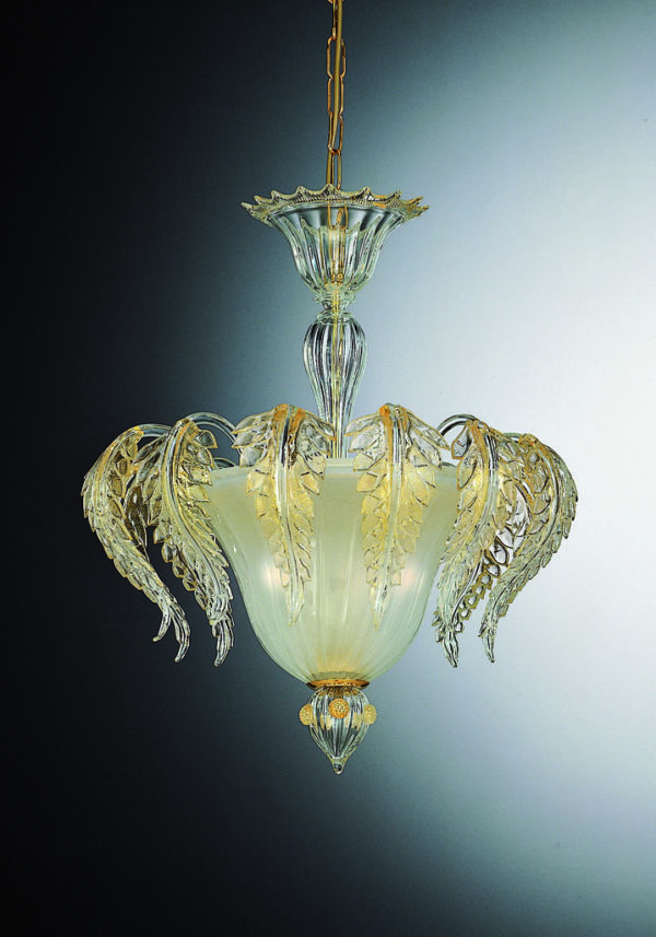 Exclusive Ceiling Lamp 3 Lights In Murano Glass