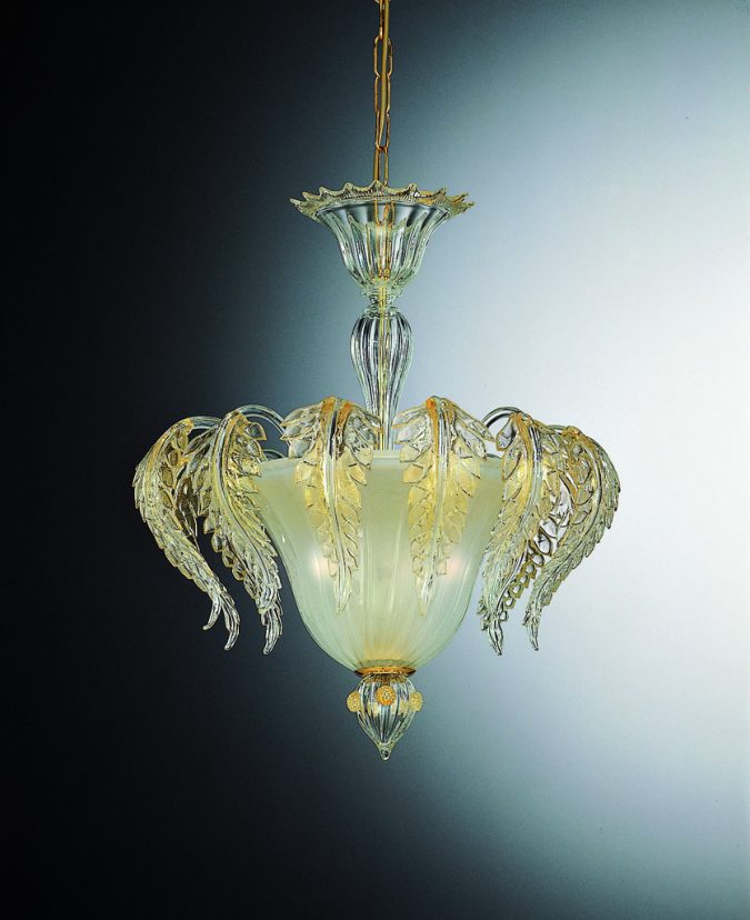 Exclusive Ceiling Lamp 3 Lights In Murano Glass