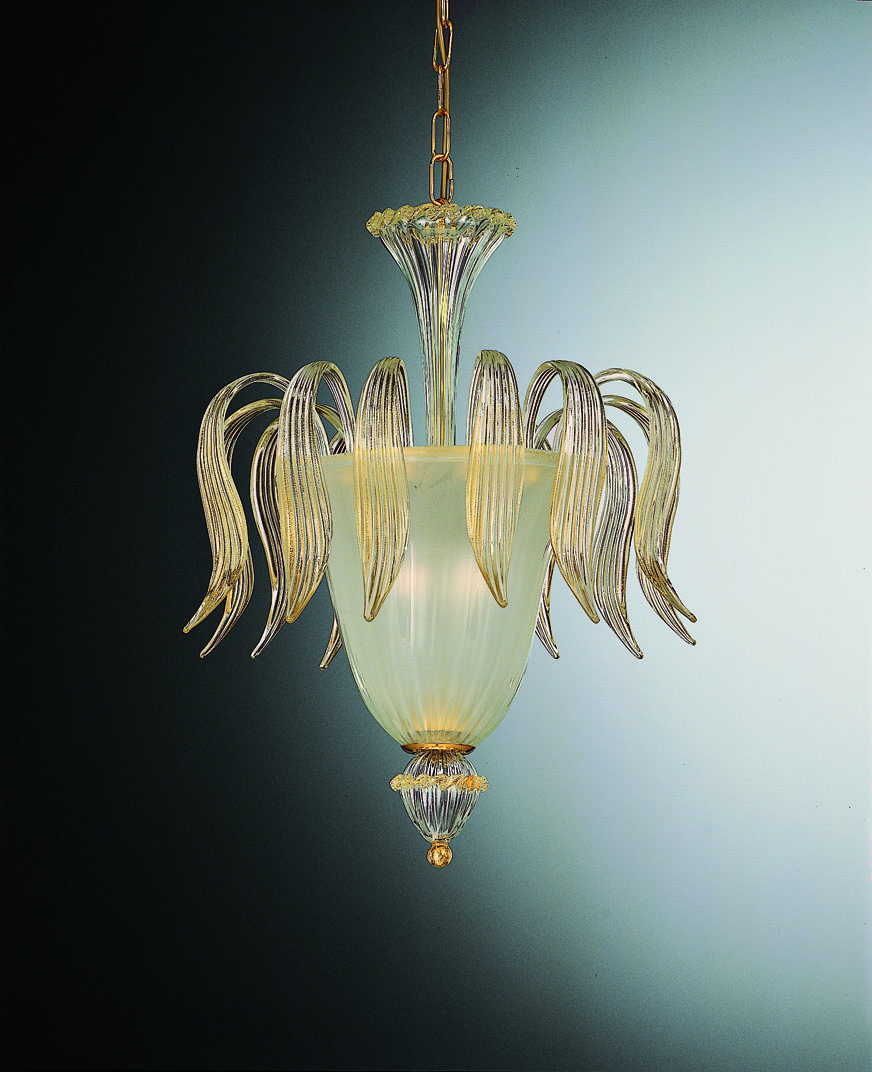 Exclusive Ceiling Lamp 3 Lights In Murano Glass – Murano Art