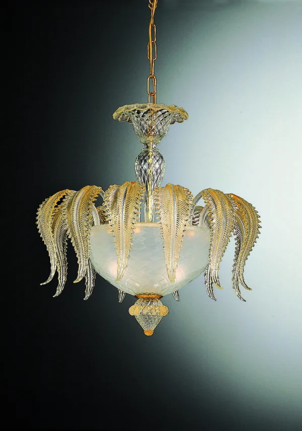 Exclusive Ceiling Lamp 3 Lights In Murano Glass - Venetian Glass Lamps