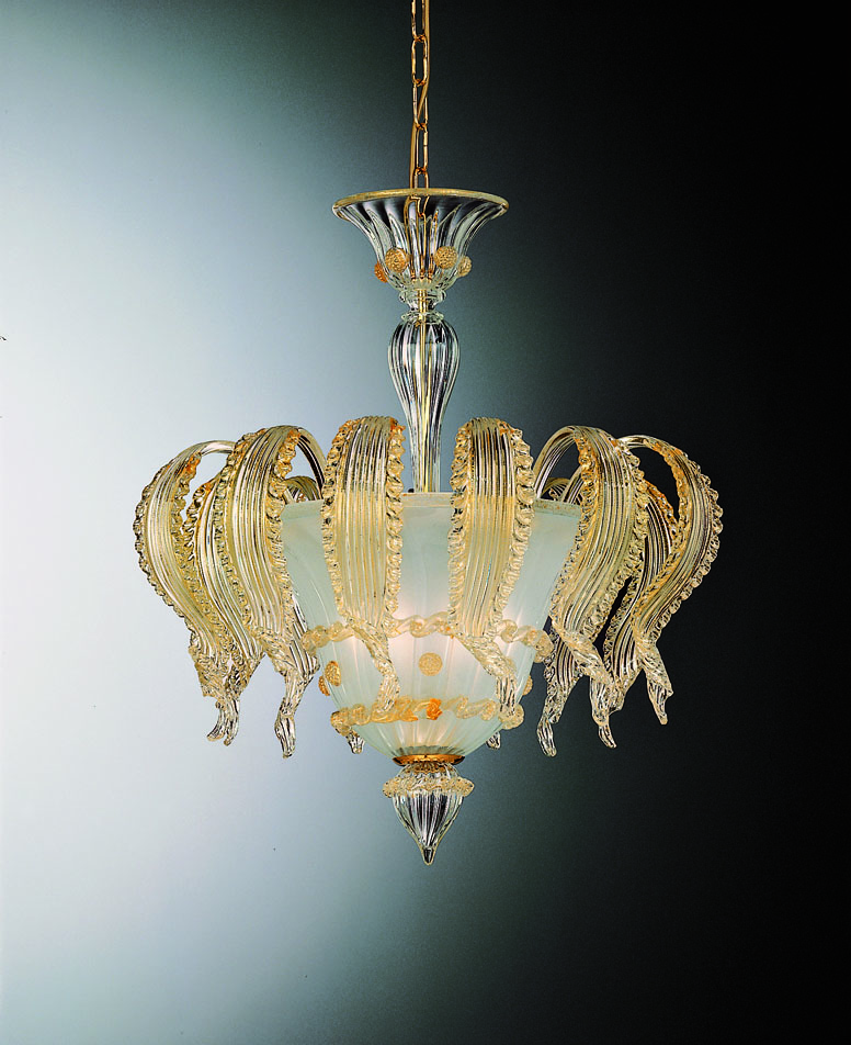 Lucy – Exclusive Ceiling Lamp 3 Lights In Murano Glass – Venetian Blown Glass
