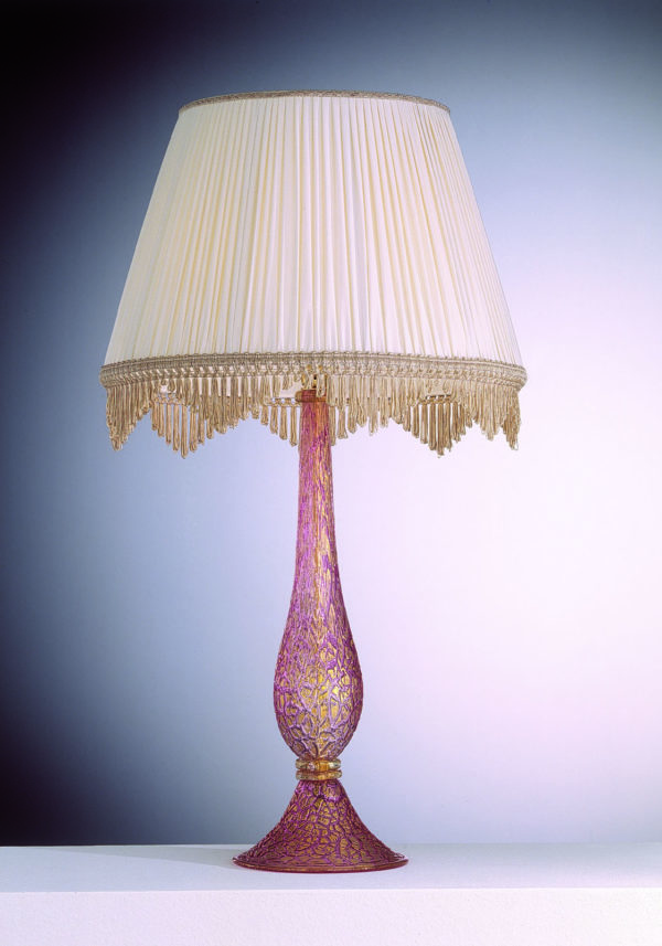 Idaho - Venetian Glass Lamps With Gold 24 Carats - Murano Glass