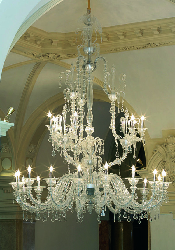 Venetian Glass Chandelier "LA Fenice" With 18+9 Lights - Murano Art Glass