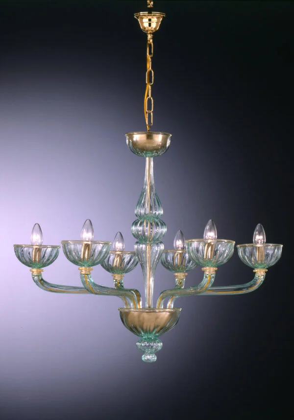 Murano Chandelier "Corsaro" With 6 Lights