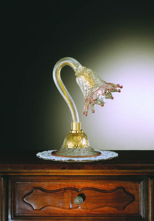 North Carolina - Venetian Glass Lamps In Gold 24 Carats - Murano Collection